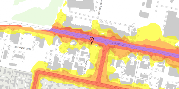 Trafikstøjkort på Sindalsvej 42B, 8240 Risskov