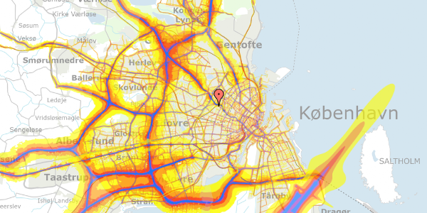 Trafikstøjkort på Jordbærvej 137, st. , 2400 København NV