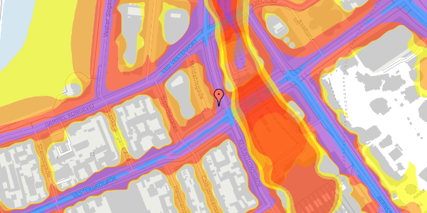 Trafikstøjkort på Meldahlsgade 2, kl. , 1613 København V