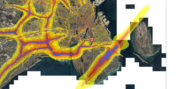 Trafikstøjkort på Edvard Thomsens Vej 9B, 7. 714, 2300 København S