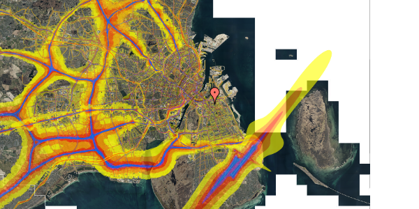 Trafikstøjkort på Jemtelandsgade 5, st. , 2300 København S