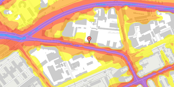 Trafikstøjkort på Vermlandsgade 59, 2. , 2300 København S