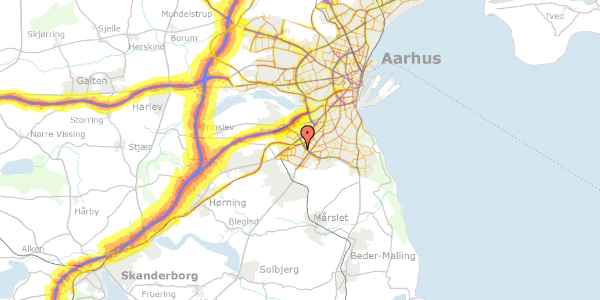 Trafikstøjkort på Matildelundsvej 20, 3. th, 8260 Viby J