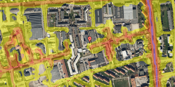 Trafikstøjkort på Egegårdsvej 32, 3. 5, 2610 Rødovre