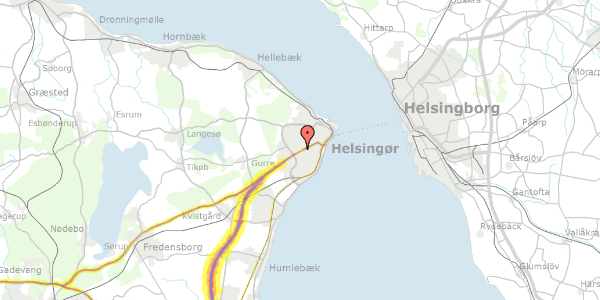 Trafikstøjkort på H P Christensens Vej 54C, st. , 3000 Helsingør