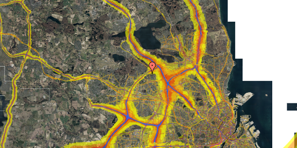 Trafikstøjkort på Brunsøvej 10, 3500 Værløse