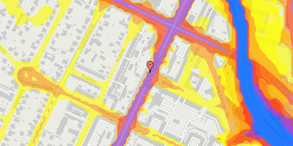 Trafikstøjkort på Nordre Fasanvej 161, 4. , 2000 Frederiksberg