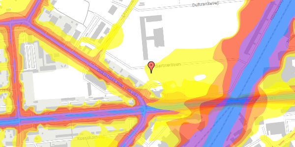 Trafikstøjkort på Gartnerbyen 13, 4. th, 5200 Odense V