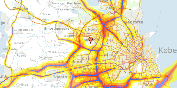 Trafikstøjkort på Ejbyvej 90, 2740 Skovlunde