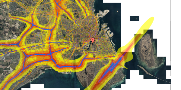 Trafikstøjkort på Islands Brygge 76, kl. , 2300 København S