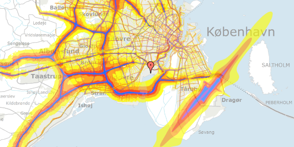 Trafikstøjkort på Hf. Bergmannshave 84, 2450 København SV