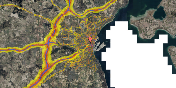 Trafikstøjkort på Ceres Allé 15, 4. 8, 8000 Aarhus C