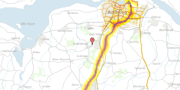 Trafikstøjkort på Danagården 149, 9230 Svenstrup J