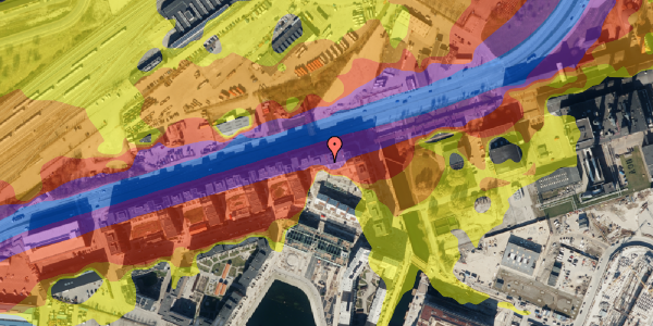 Trafikstøjkort på Pladehals Allé 51, 6. mf, 2450 København SV