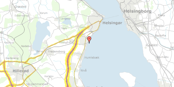 Trafikstøjkort på Gammel Strandvej 195D, 3060 Espergærde