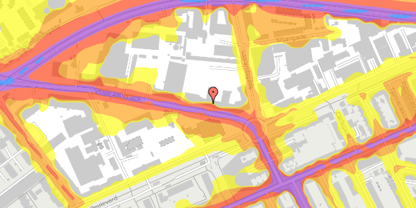 Trafikstøjkort på Vermlandsgade 67, st. , 2300 København S