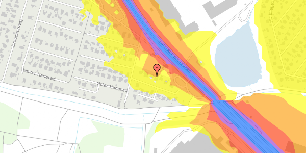 Trafikstøjkort på Øster Hanevad 41, 2740 Skovlunde