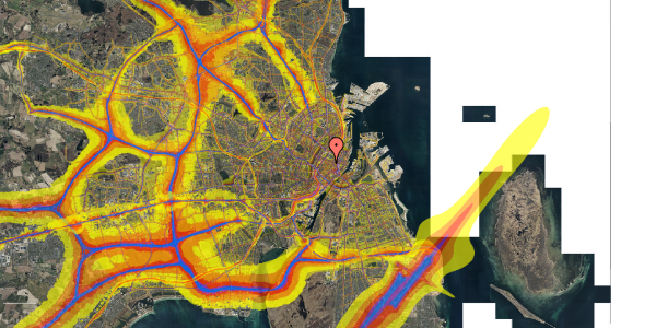 Trafikstøjkort på Landemærket 7, 3. tv, 1119 København K