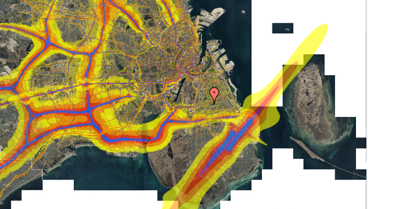 Trafikstøjkort på Vejlands Allé 63B, 2300 København S