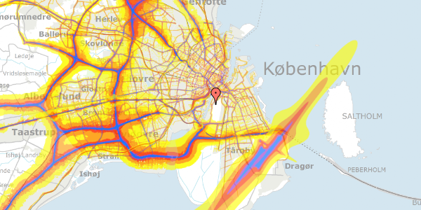 Trafikstøjkort på Islands Brygge 56, 2. th, 2300 København S