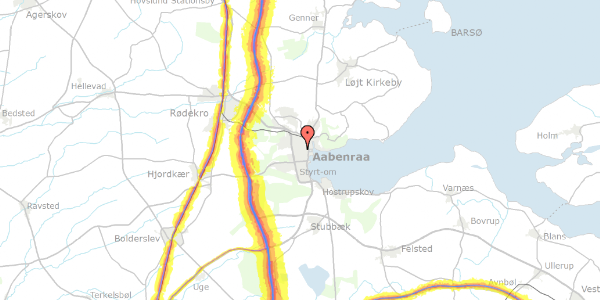 Trafikstøjkort på Møllemærsk 5, 1. 49, 6200 Aabenraa