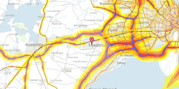 Trafikstøjkort på Høje Taastrup Boulevard 140, 2630 Taastrup