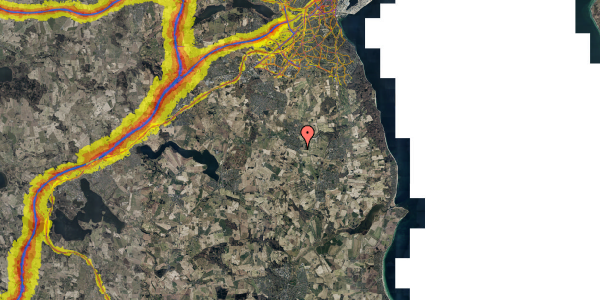 Trafikstøjkort på Nymarks Allé 227, 8320 Mårslet