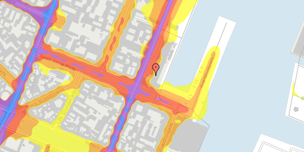 Trafikstøjkort på Toldbodgade 24, 2. , 1253 København K