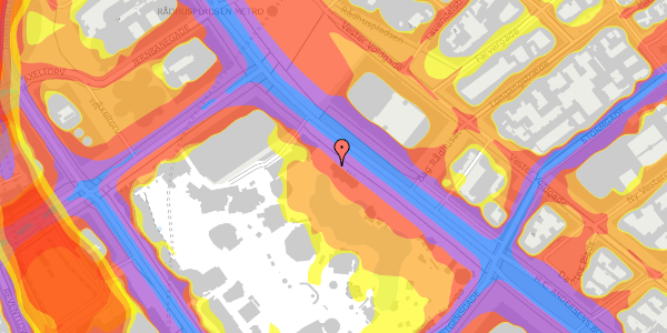 Trafikstøjkort på H.C. Andersens Boulevard 26, 1553 København V