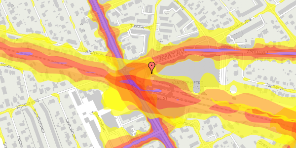 Trafikstøjkort på Vanløse Torv 1, 1. 221, 2720 Vanløse