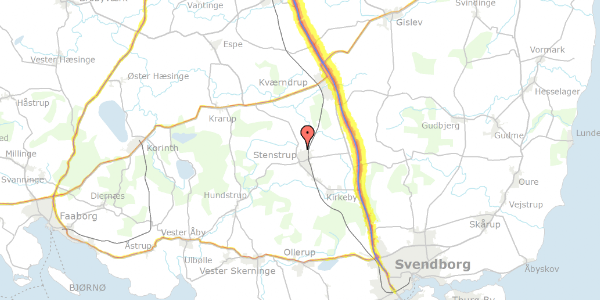 Trafikstøjkort på Nordre Ringvej 49, 5771 Stenstrup