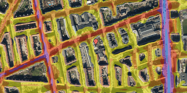 Trafikstøjkort på Masnedøgade 28, st. th, 2100 København Ø