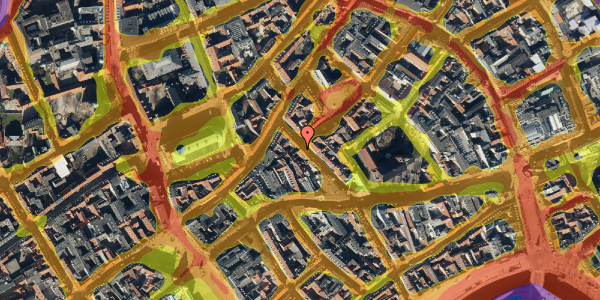 Trafikstøjkort på Klosterstræde 21, kl. tv, 1157 København K