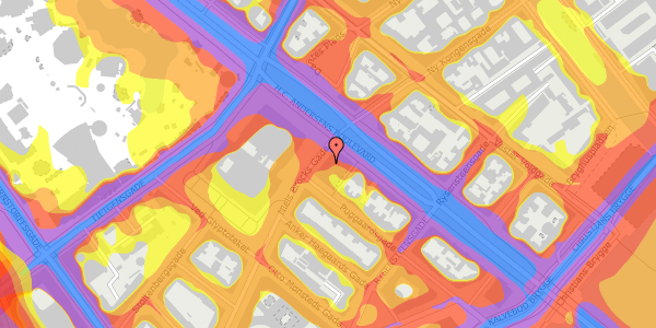 Trafikstøjkort på Niels Brocks Gade 1, 4. , 1574 København V