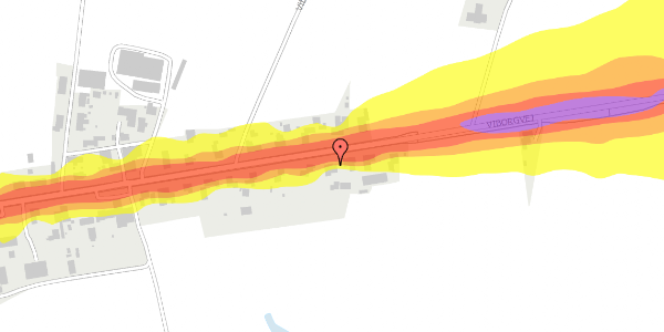 Trafikstøjkort på Viborgvej 274, 7500 Holstebro