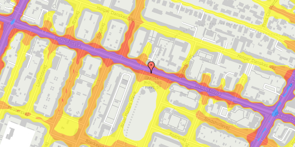 Trafikstøjkort på Godthåbsvej 31, 2000 Frederiksberg