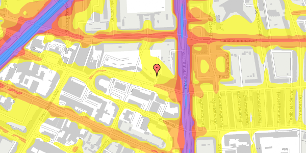 Trafikstøjkort på Dortheavej 2Z, 2400 København NV