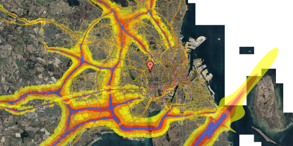 Trafikstøjkort på Dirch Passers Allé 14, 4. mf, 2000 Frederiksberg