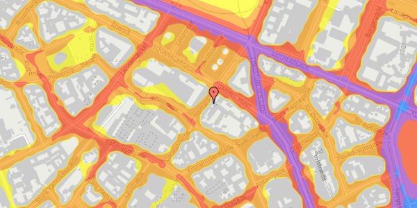 Trafikstøjkort på Møntergade 10, 3. th, 1116 København K