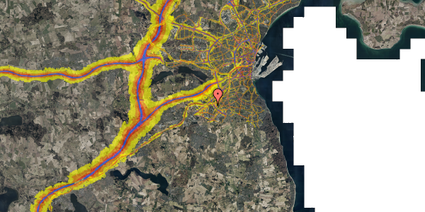 Trafikstøjkort på Rosenhøj Allé 4, 1. mf, 8260 Viby J