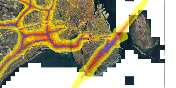 Trafikstøjkort på Else Alfelts Vej 84, st. th, 2300 København S