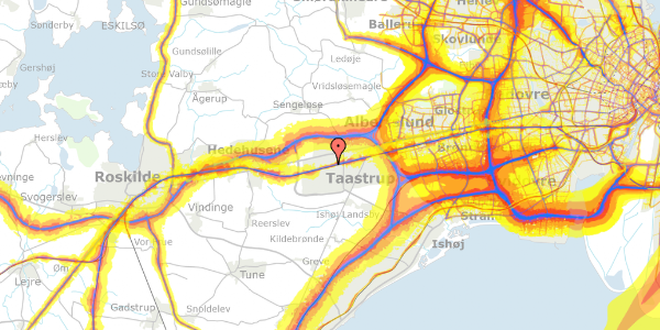 Trafikstøjkort på Høje Taastrup Boulevard 24, 2630 Taastrup