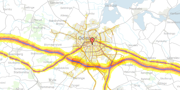 Trafikstøjkort på Klingenberg 2, 1. , 5000 Odense C