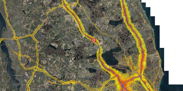 Trafikstøjkort på Hjorteparken 58, 3520 Farum