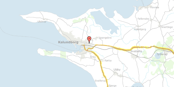 Trafikstøjkort på Rynkehaven 25, 4400 Kalundborg