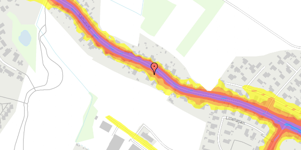 Trafikstøjkort på Søhusvej 68, 5270 Odense N