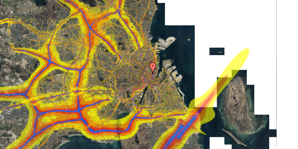 Trafikstøjkort på Købmagergade 46B, 3. , 1150 København K