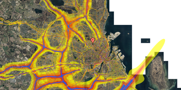 Trafikstøjkort på Lærkevej 11, 2. 3, 2400 København NV