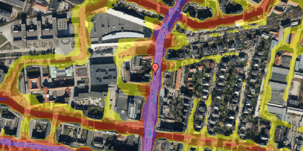 Trafikstøjkort på Falkoner Alle 15, kl. , 2000 Frederiksberg