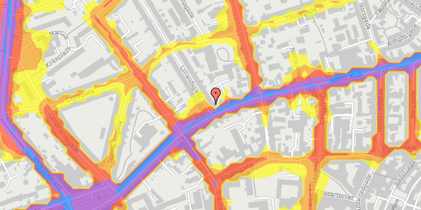 Trafikstøjkort på Lollandsgade 4, 2. , 8000 Aarhus C